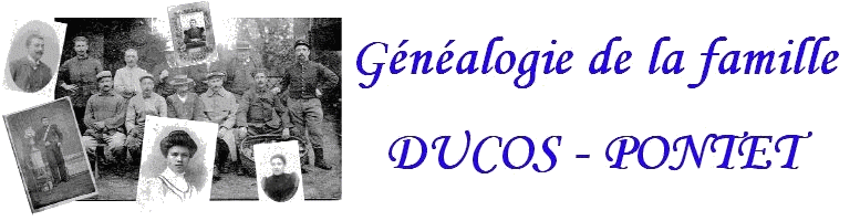 Généalogie de la famille DUCOS - PONTET